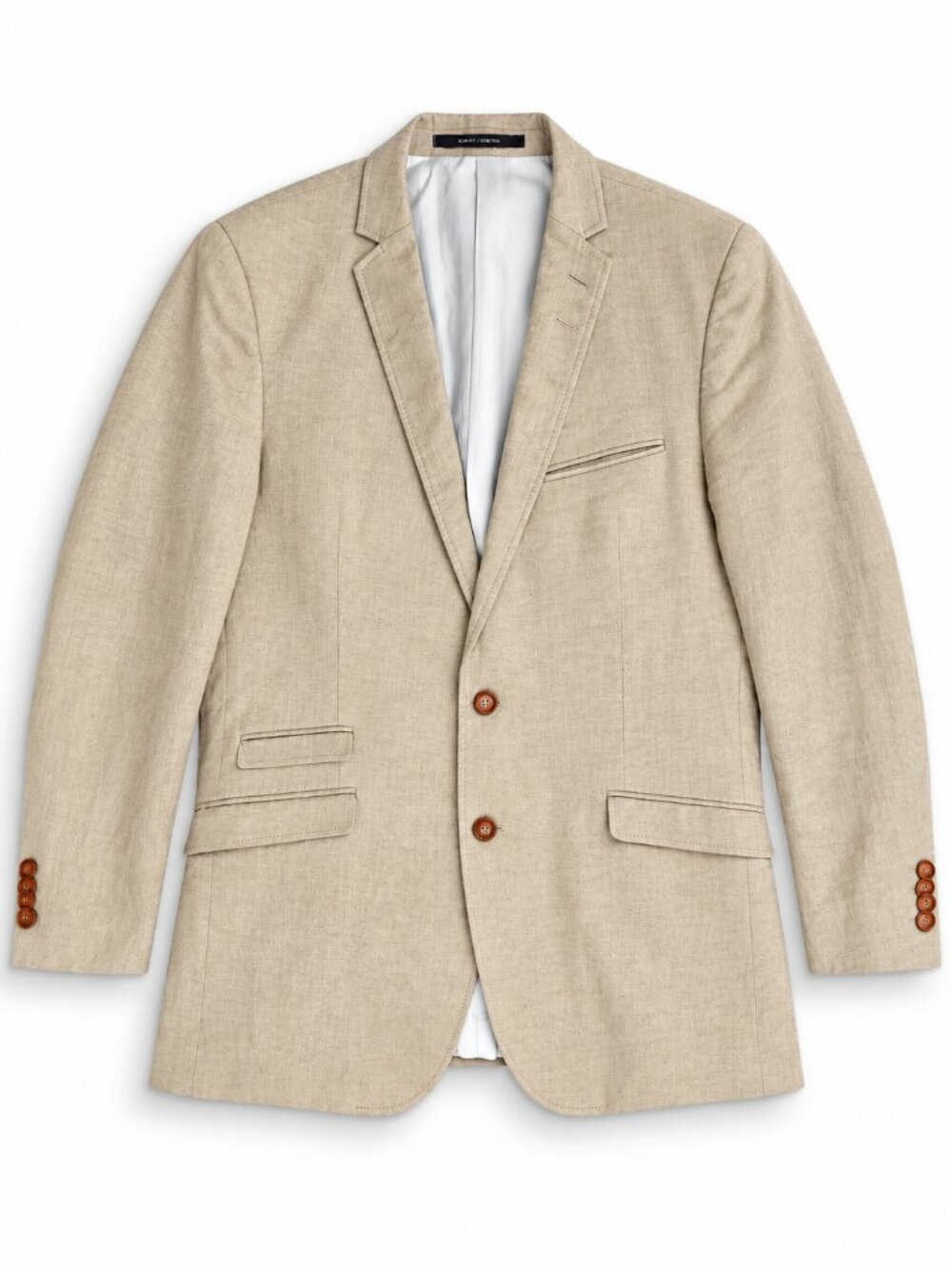 Tiger of Sweden Tan Linen Blazer 2-Button Sport Coat Jacket 42R